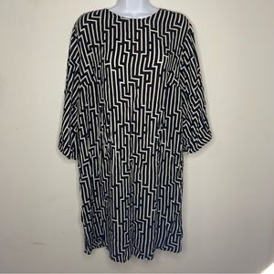 H&M dress gp & j baker x h&m patterned dress size 14